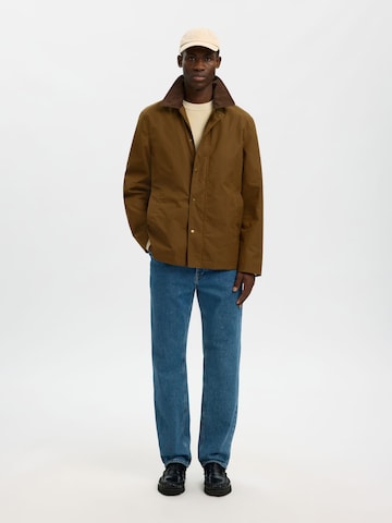 SELECTED Overgangsjakke i brun