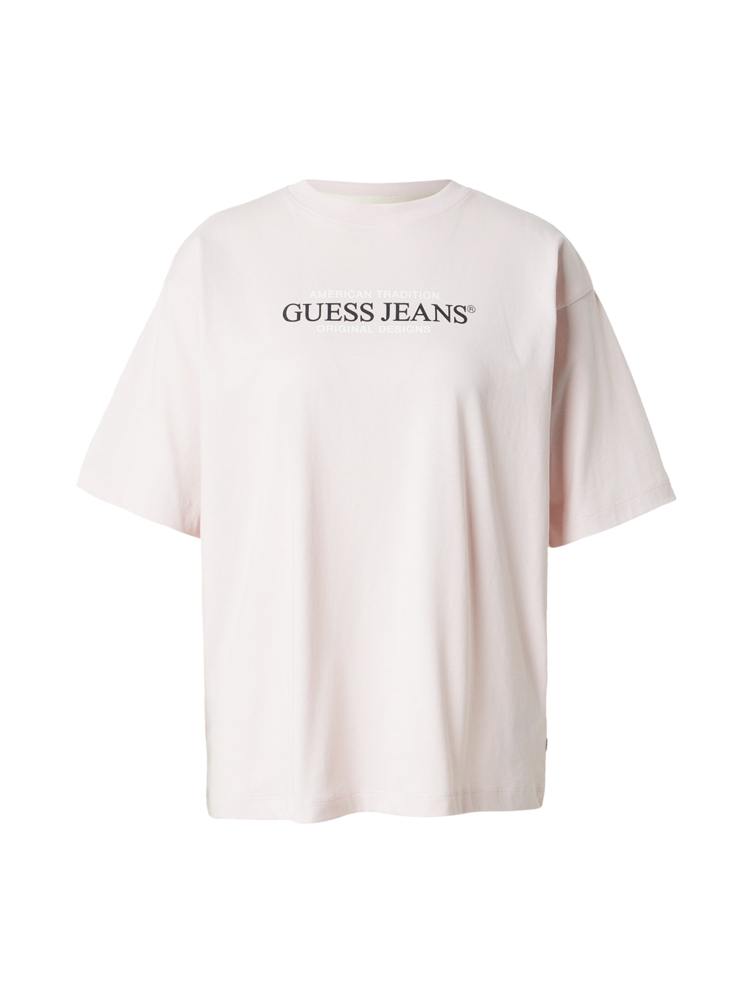 GUESS JEANS Shirt in XS in de kleur Rosé / Zwart / Wit, Productweergave