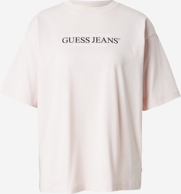 GUESS JEANS Majica | roza barva: sprednja stran