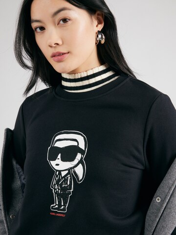 Sweat-shirt 'IKON' Karl Lagerfeld en noir