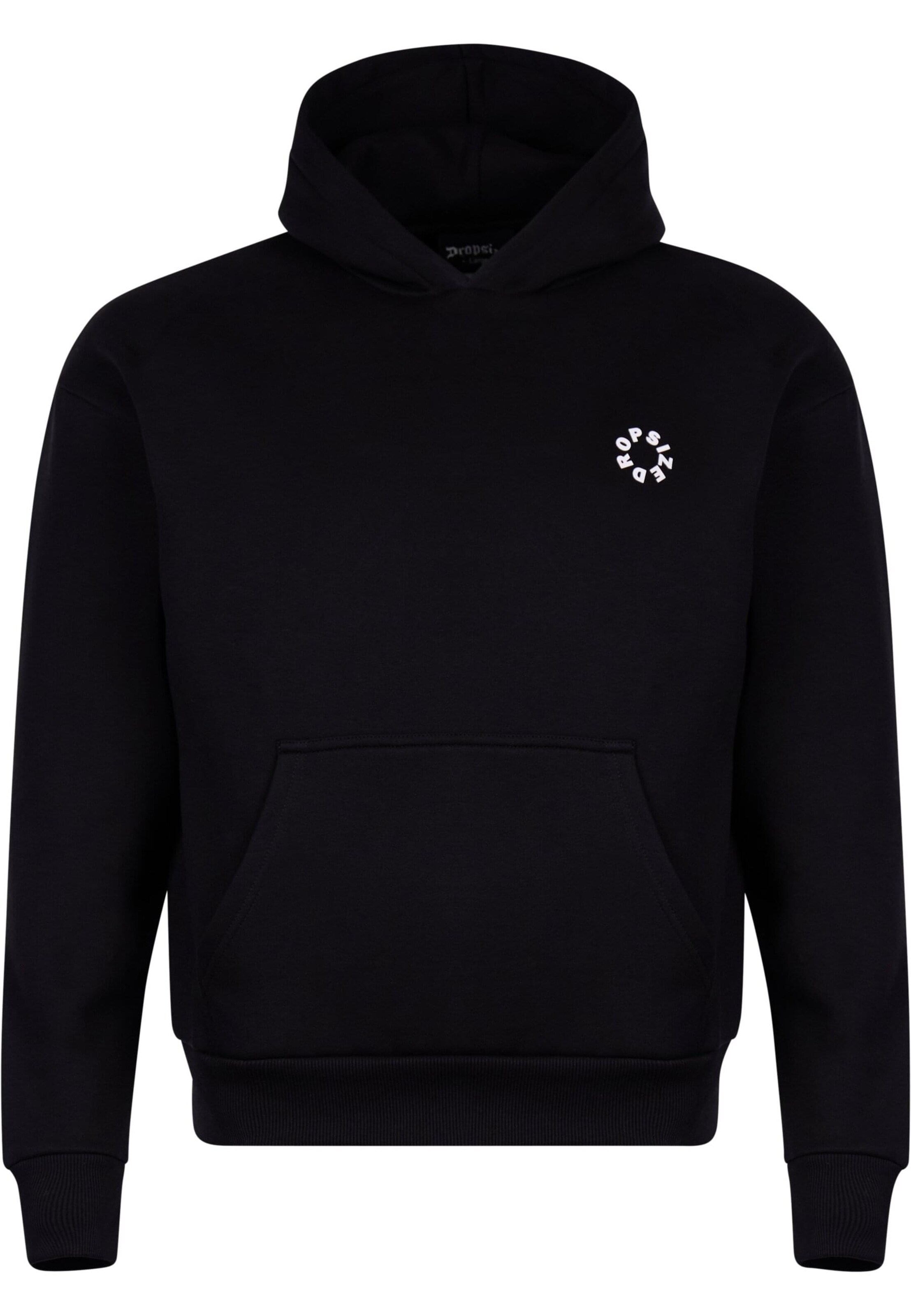 Dropsize Sweatshirt in Schwarz: Vorderseite