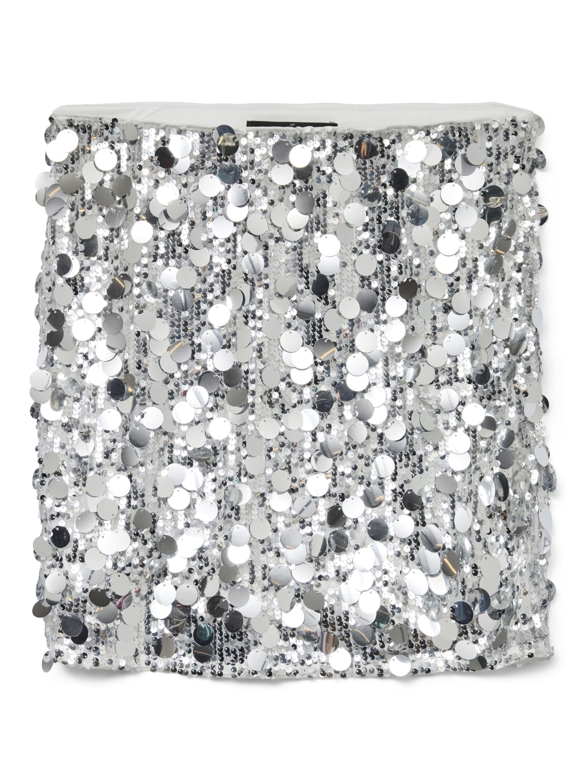 Jupe 'Cute' VERO MODA en argent : devant