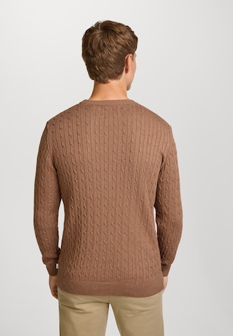 Kronstadt Trui 'Cable' in Bruin
