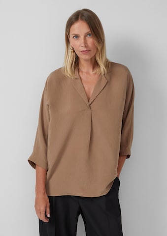s.Oliver BLACK LABEL Bluse in Braun: Vorderseite