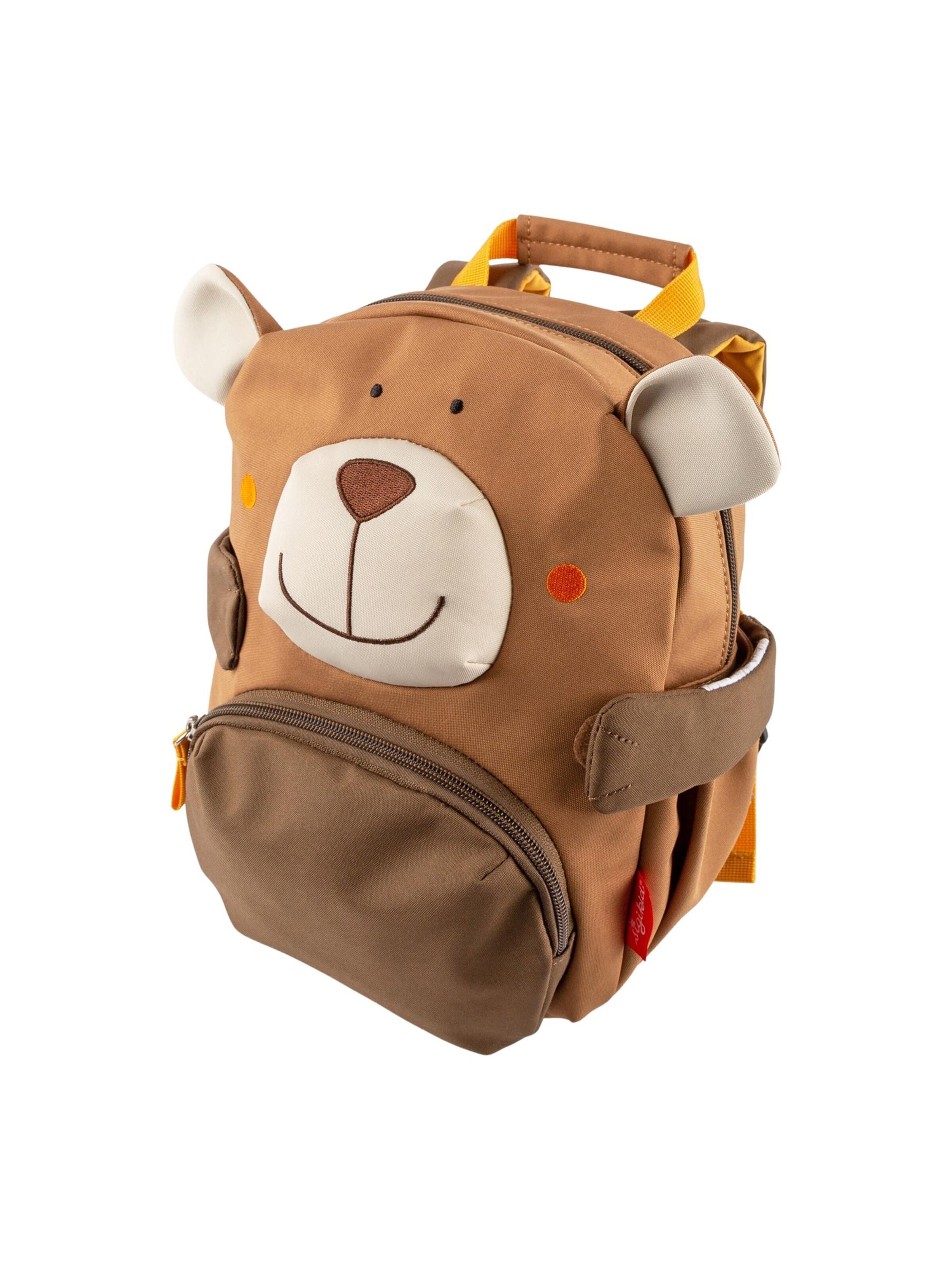 SIGIKID Backpack 'Kinderrucksack Bär sigibags' in Brown: front