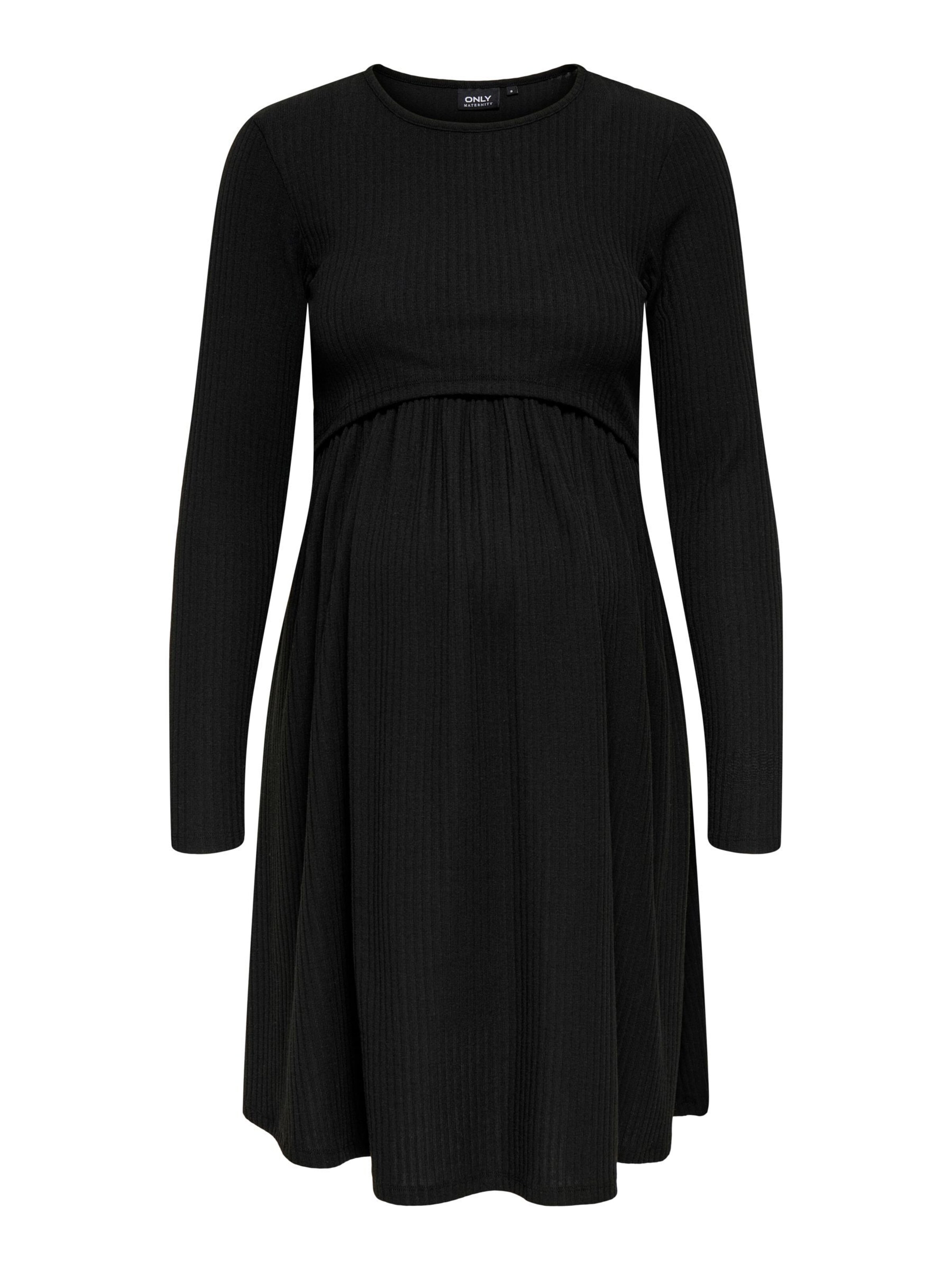 Only Maternity - Vestido 'OLMMALAYA' en negro: frente