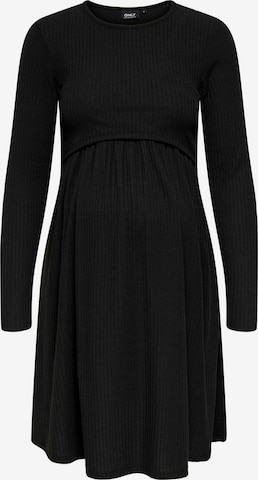 Only Maternity Jurk 'OLMMALAYA' in Zwart: voorkant