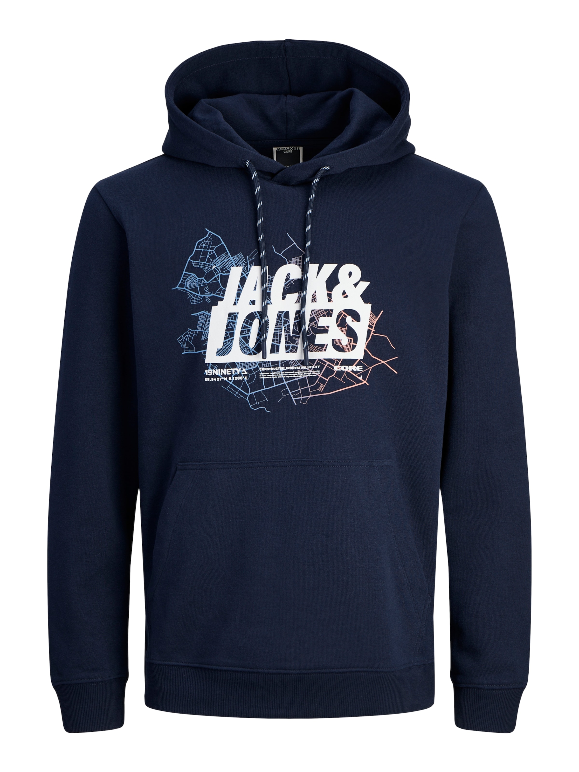 JACK & JONES Sweatshirt 'JCOMap' in Blue: front