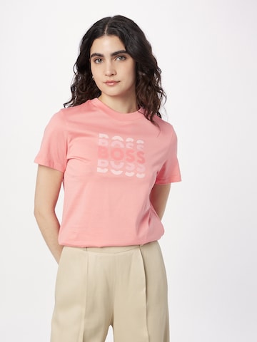 BOSS Black - Camiseta 'Ehanni' en rosa: frente