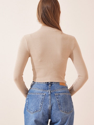 Happiness İstanbul Тениска в кафяво