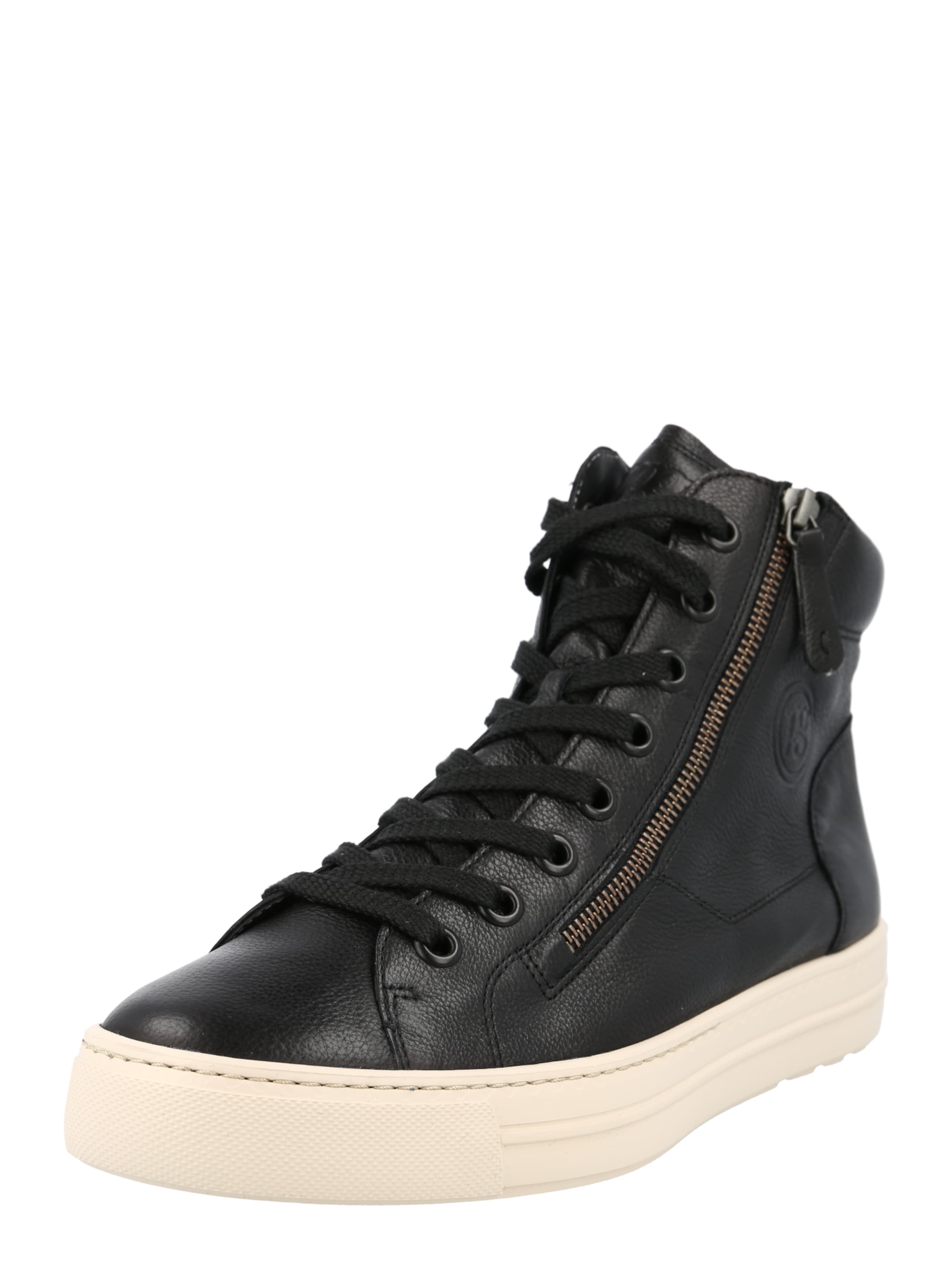 Paul Green High-Top Sneakers in Black: front