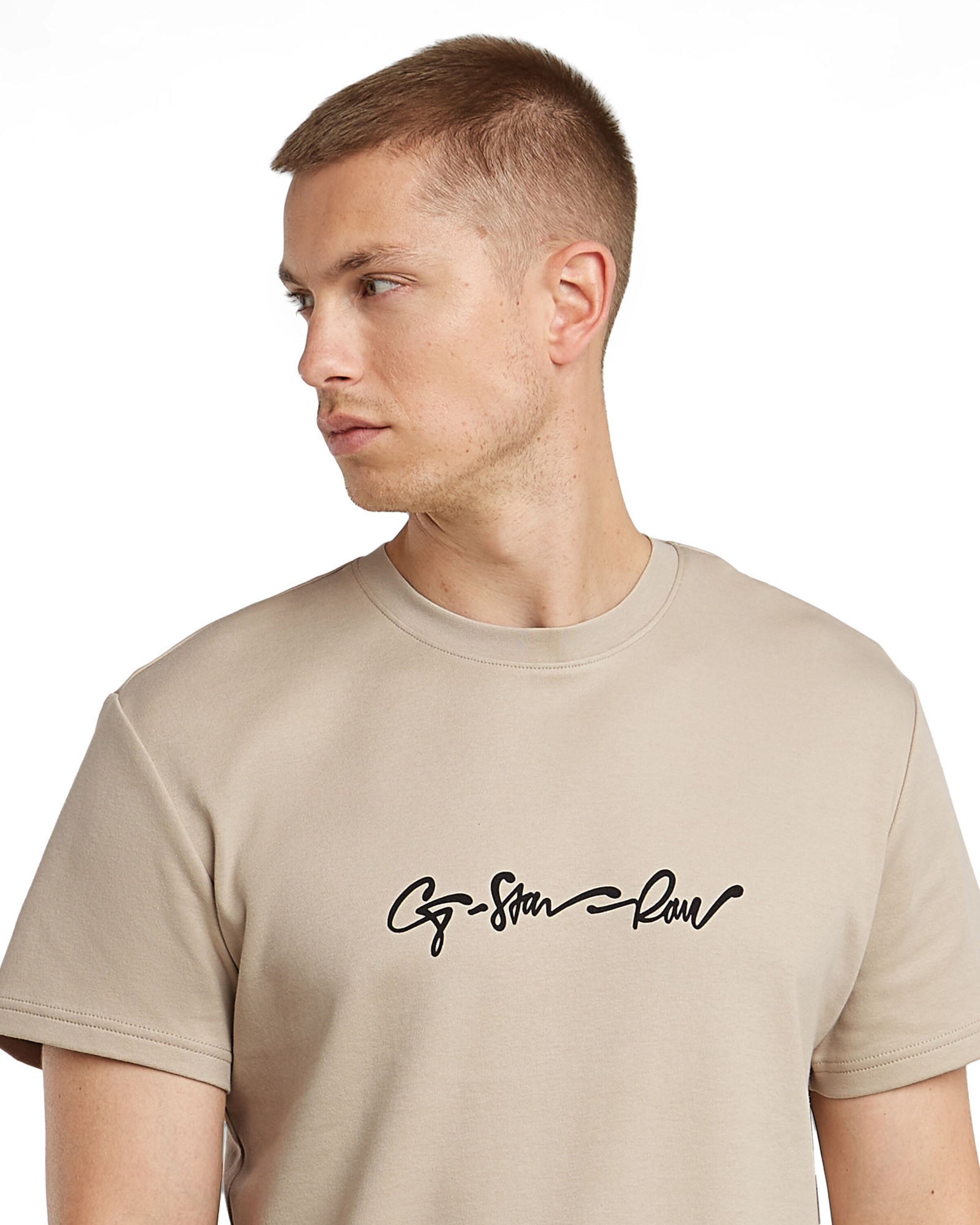 G-STAR Shirt 'G-Script' in Beige