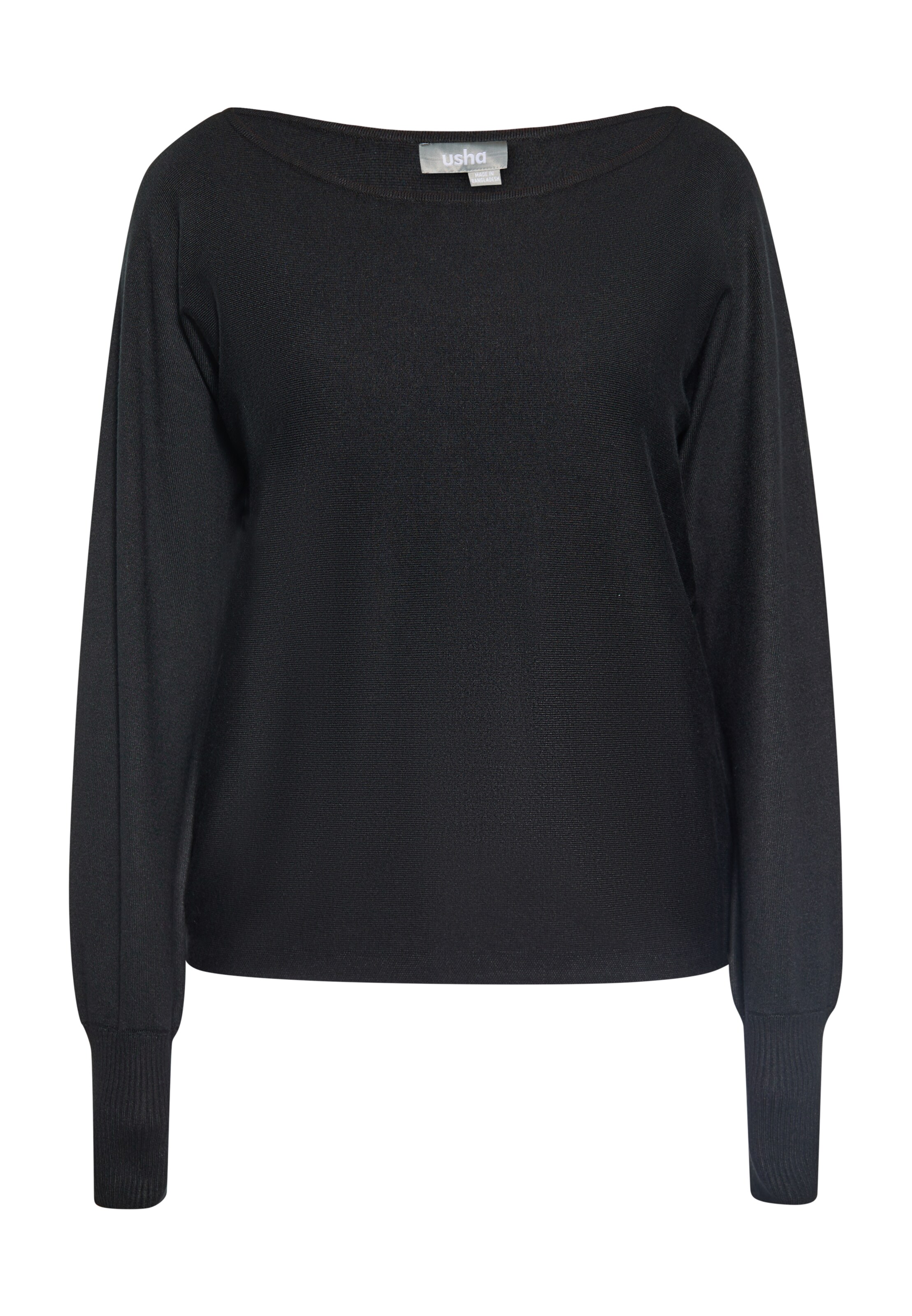 Usha Trui in Zwart: voorkant