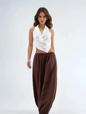 Wide Leg Pantalon harem Busem en marron