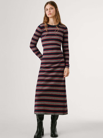Pepe Jeans Gebreide jurk 'Clarisse' in Blauw: voorkant