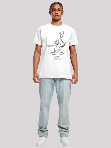 F4NT4STIC Shirt 'Looney Tunes' in White