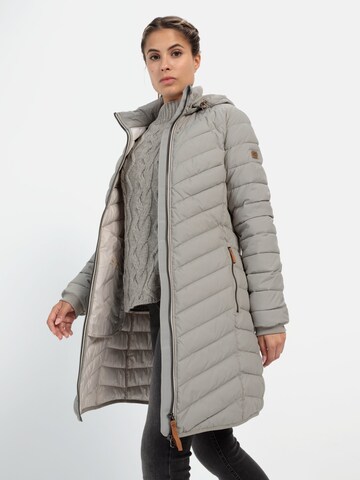 CAMEL ACTIVE Steppmantel mit Fischgrat-Muster in Grau