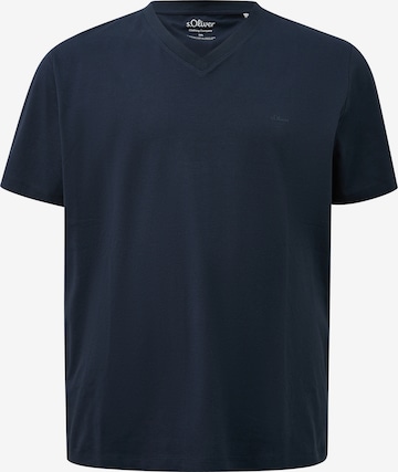 T-Shirt s.Oliver Men Big Sizes en bleu : devant