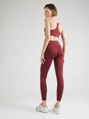 TOMMY HILFIGER Skinny Workout Pants 'Essential' in Red