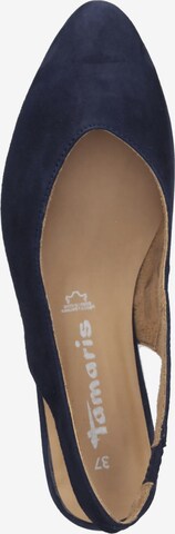 TAMARIS Ballerina met riempjes in Blauw