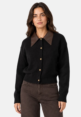 Cardigan Elara en noir : devant