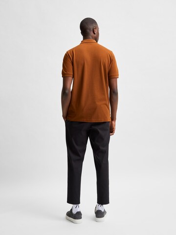 SELECTED HOMME Úzky strih Chino nohavice - Čierna