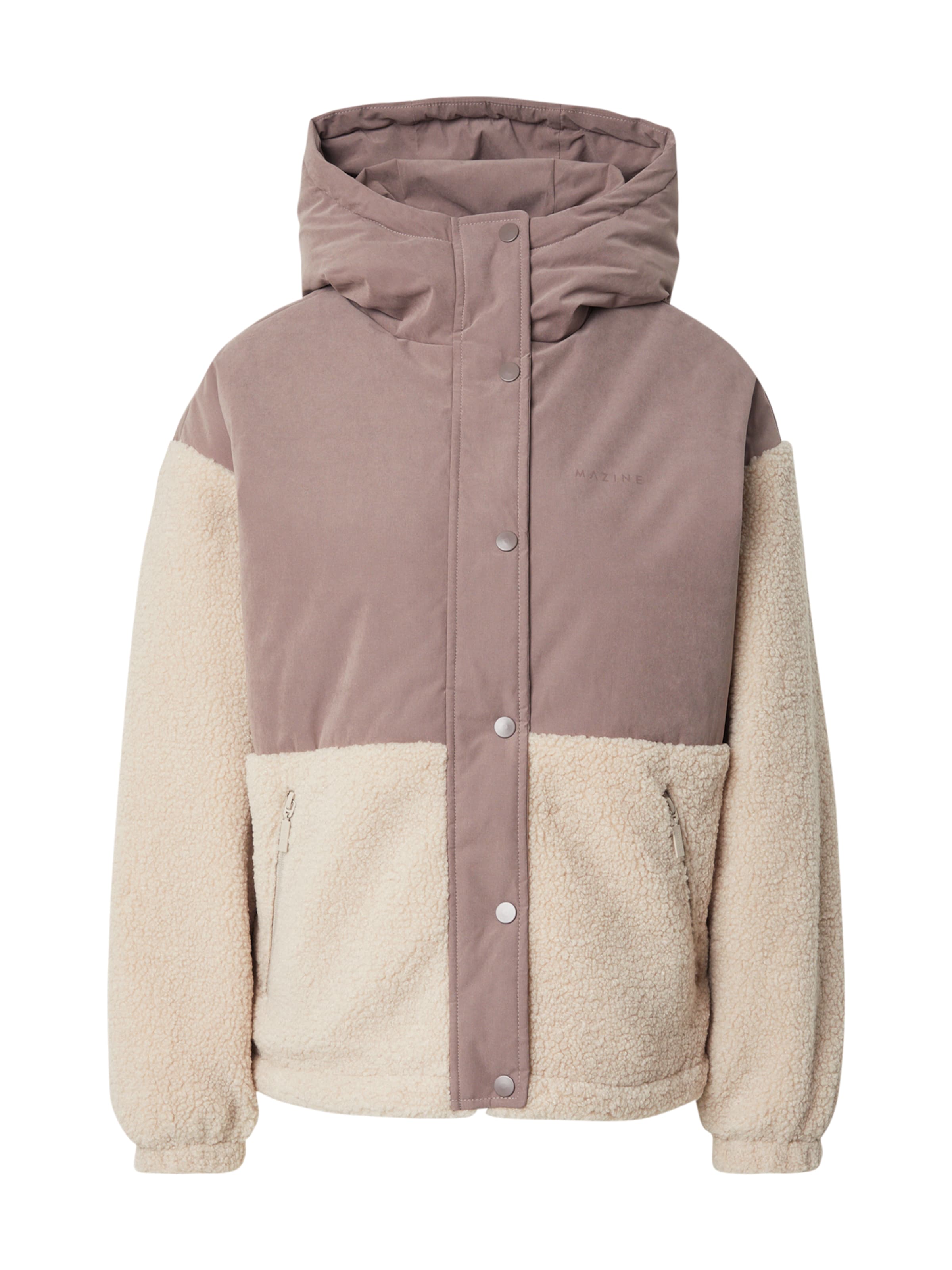 Giacca invernale di mazine in marrone: frontale