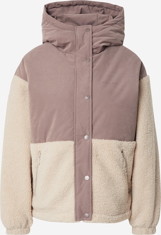 Veste d’hiver mazine en marron : devant