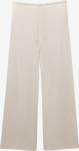 Pull&Bear Wide Leg Housut värissä beige: etupuoli