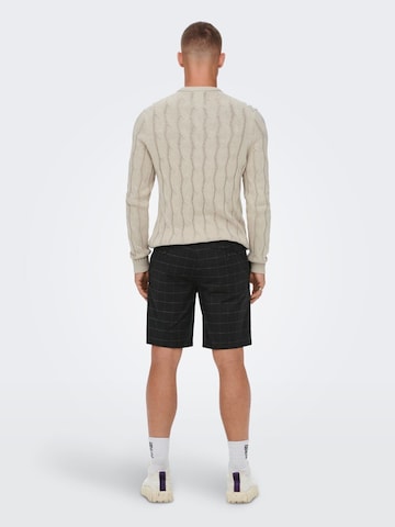 Only & Sons Regular Broek in Zwart