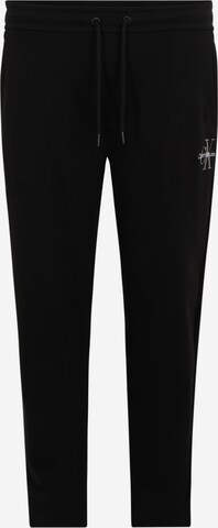 Calvin Klein Big & Tall Zúžený Kalhoty – černá: přední strana