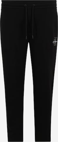 Calvin Klein Big & Tall Tapered Pants in Black: front