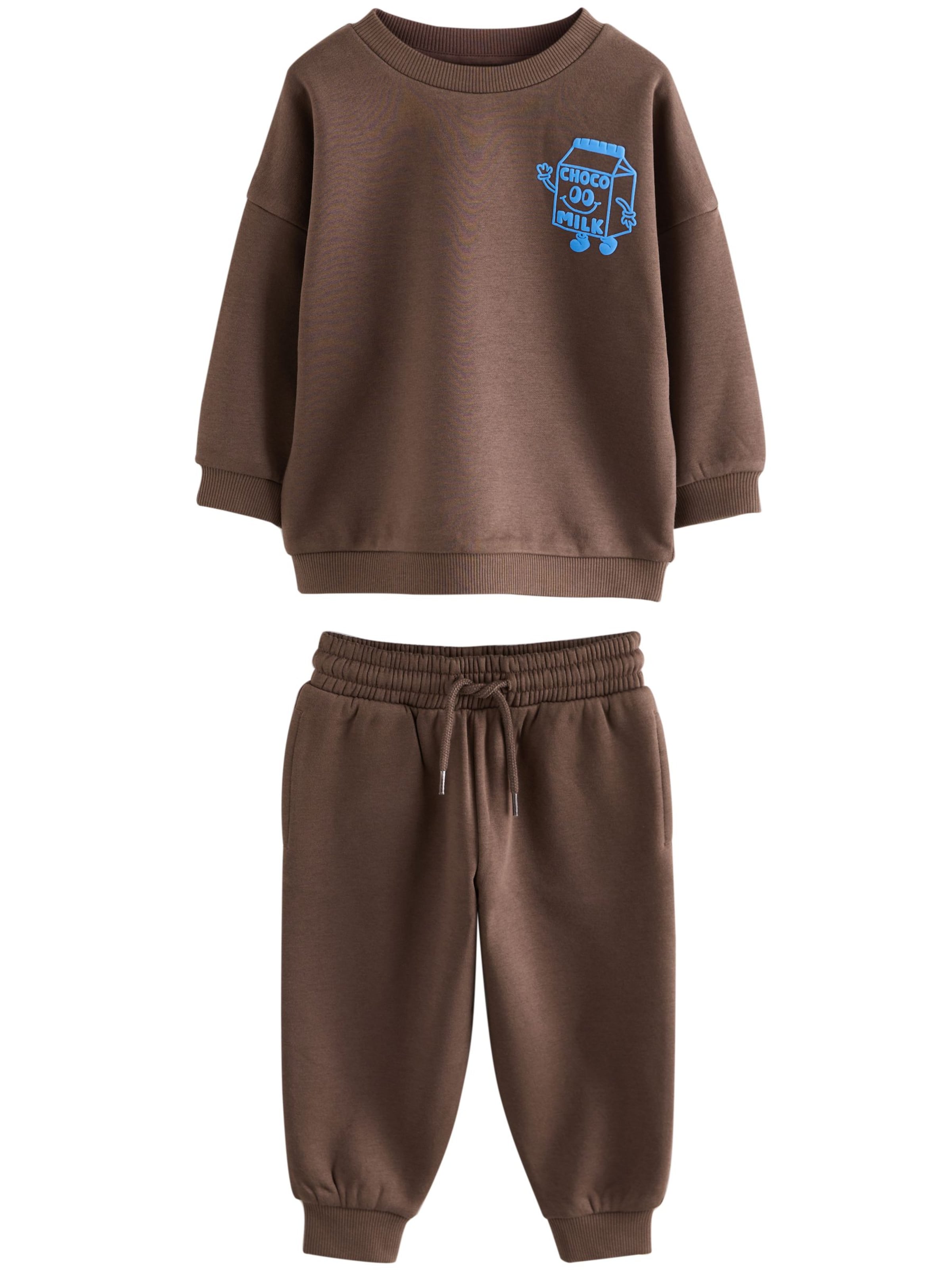 Next Joggingová súprava - Hnedá: predná strana