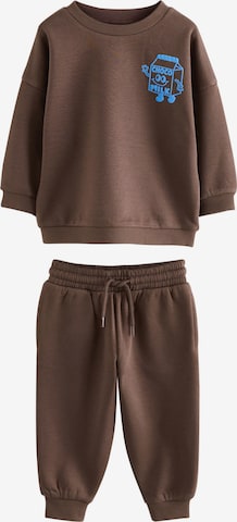 Next Joggingpak in Bruin: voorkant