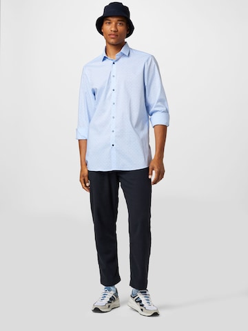 OLYMP Regular fit Button Up Shirt in Blue