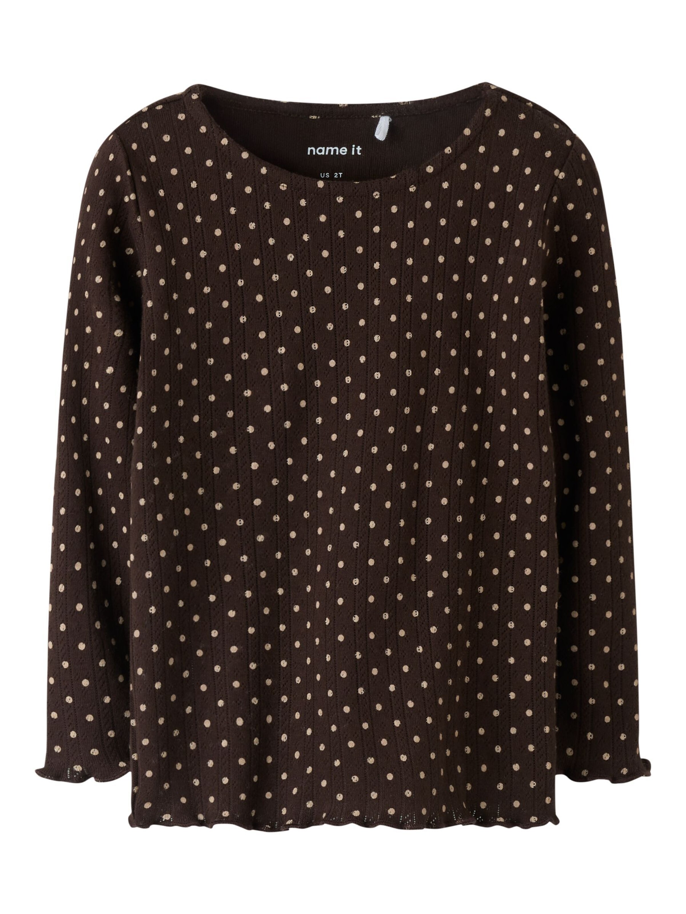 NAME IT - Camiseta en marrón: frente