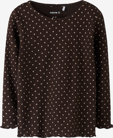 T-Shirt NAME IT en marron : devant
