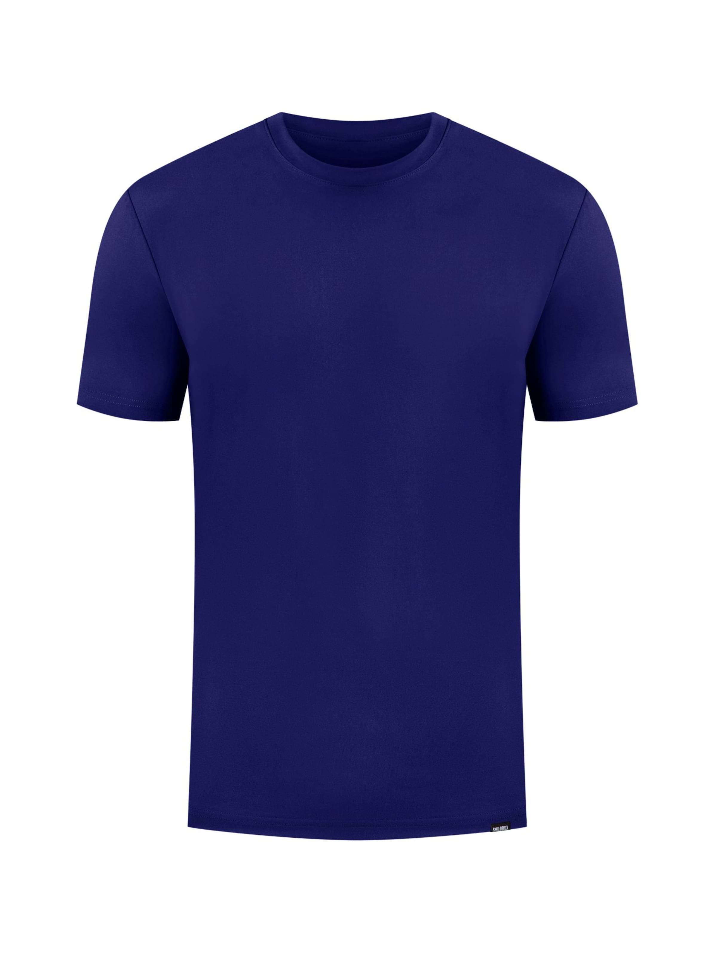 Smilodox Shirt 'Micah' in Blauw: voorkant