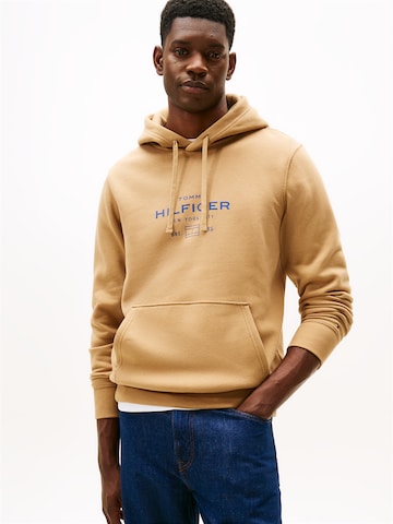 Felpa di TOMMY HILFIGER in marrone: frontale