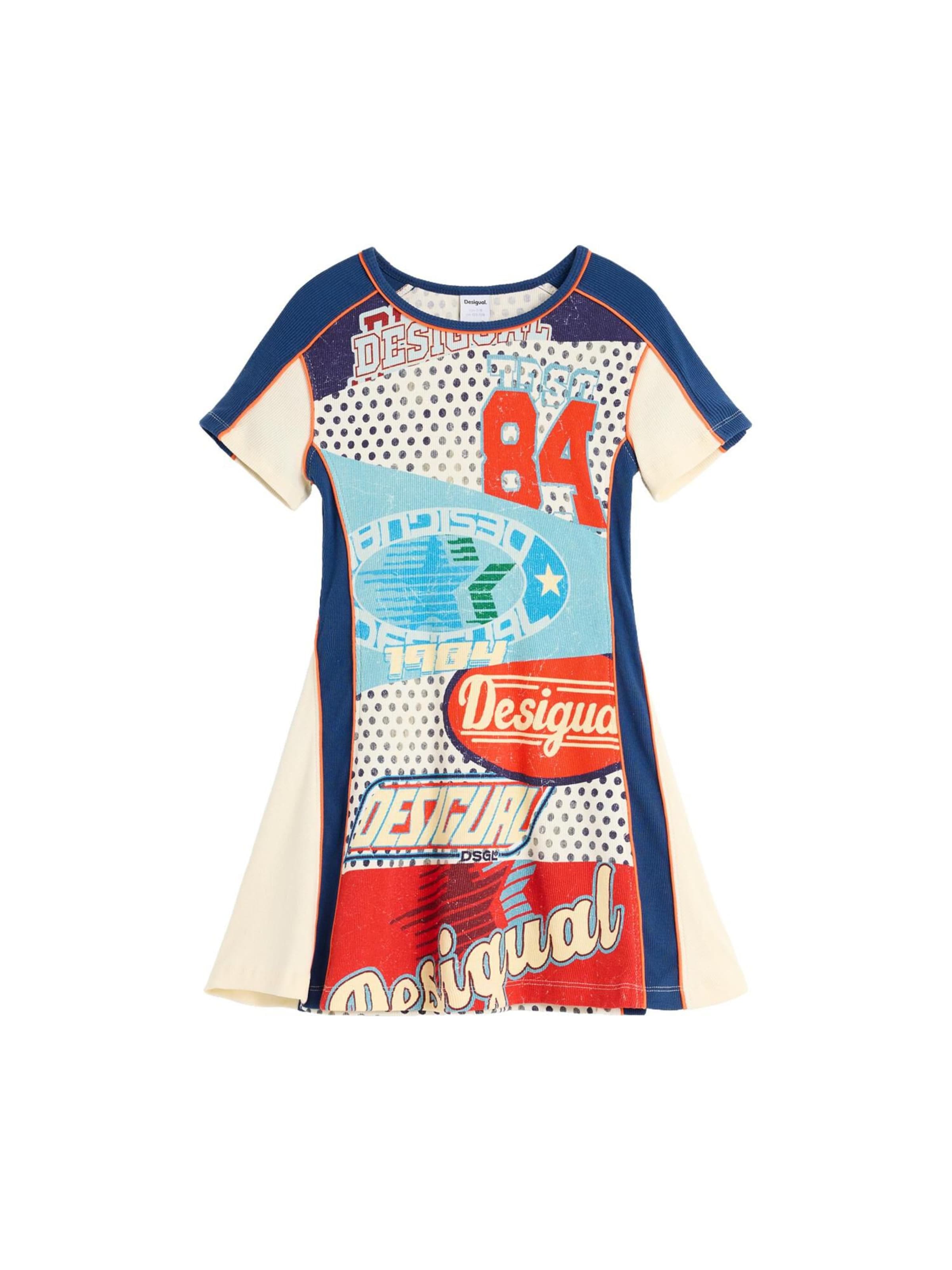 Desigual Šaty, veľkosť 98-104 - námornícka modrá / červená / biela, Produkt
