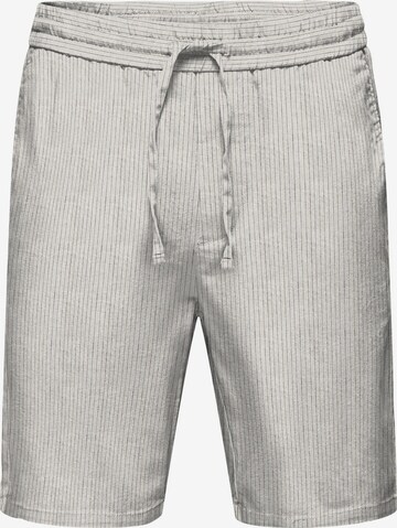 Only & Sons Regular Pants 'Linus' in Grey: front