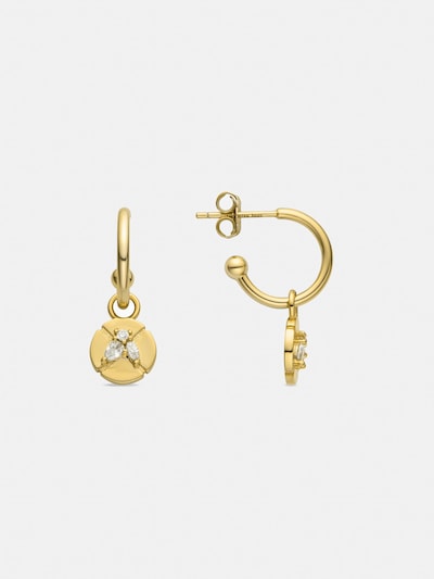 Luxenter Øreringe 'Ufore' i guld, Produktvisning