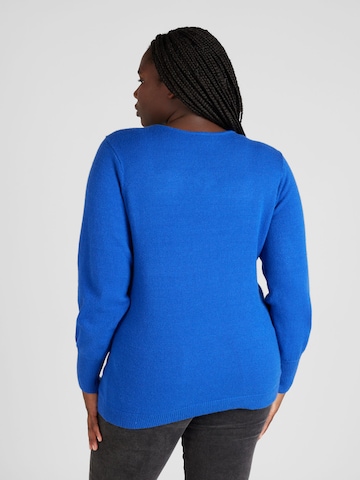 ONLY Carmakoma Sweater 'IBI' in Blue