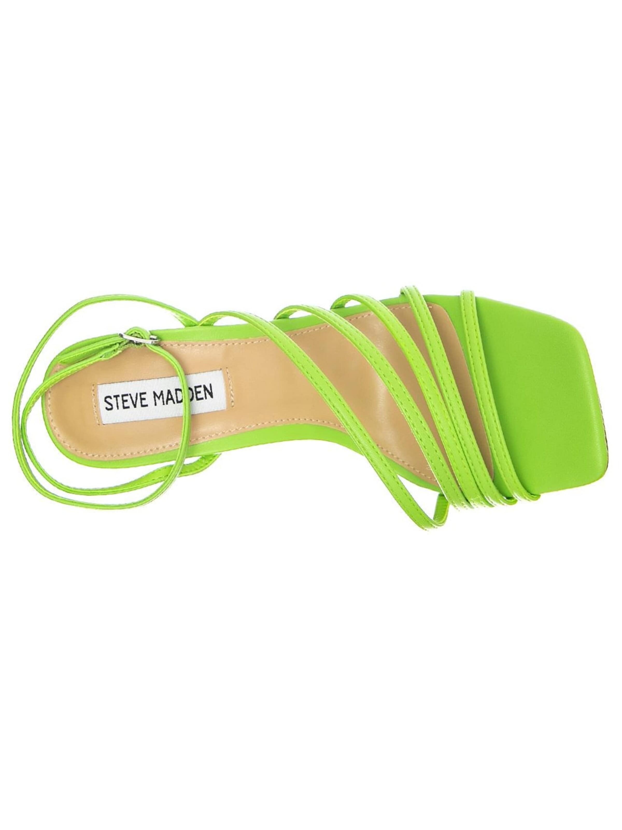 STEVE MADDEN Sandały 'Womens All In Green Apple Sandals' w kolorze zielony