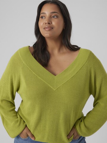 Vero Moda Curve Pullover 'TULEX' in Grün