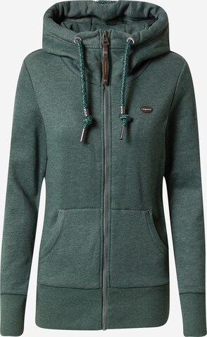 Ragwear Sweat jacket 'NESKA' in Green: front