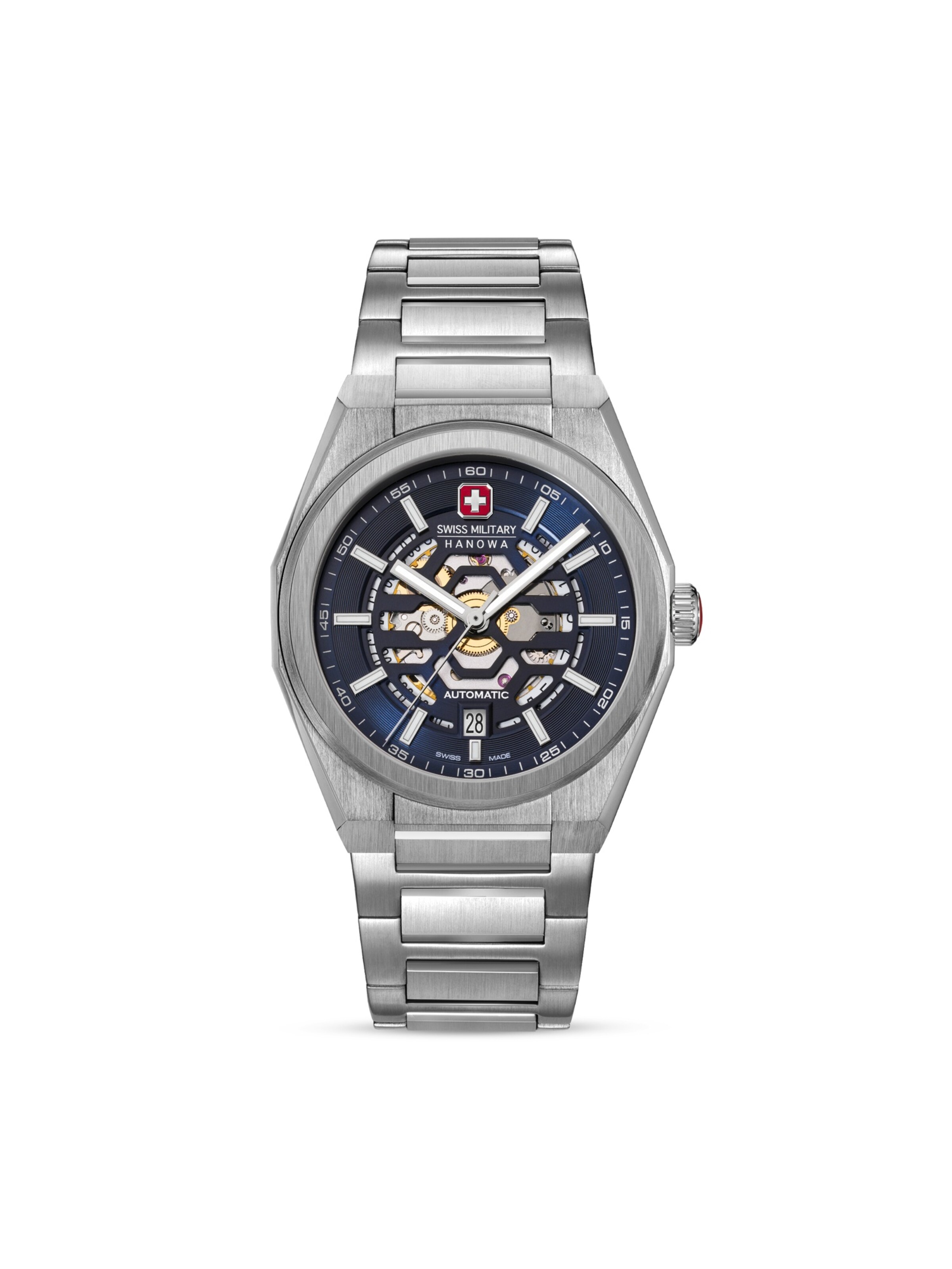 SWISS MILITARY HANOWA Analog watch ' Typhoon ' in Silver: front