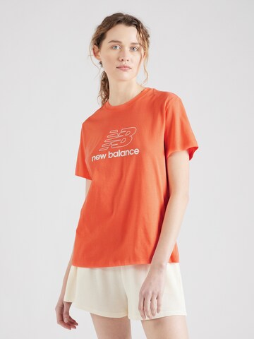 T-shirt new balance en rouge : devant