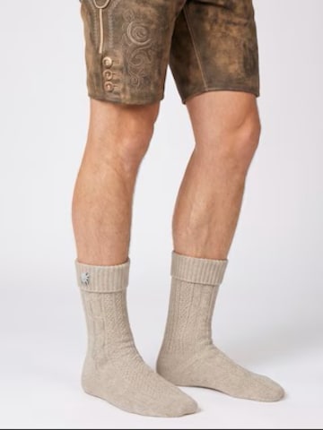 celodoro Traditional Socks 'Tradition' in Beige: front
