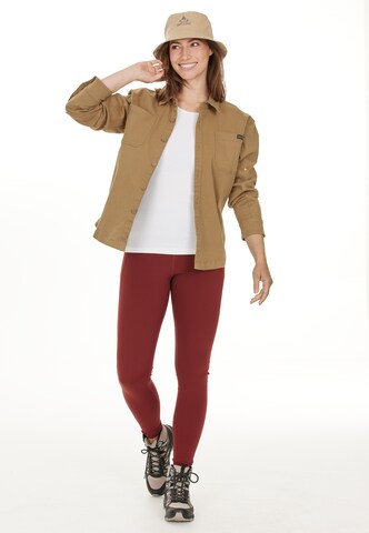 Whistler Athletic button up shirt 'Fallon' in Brown